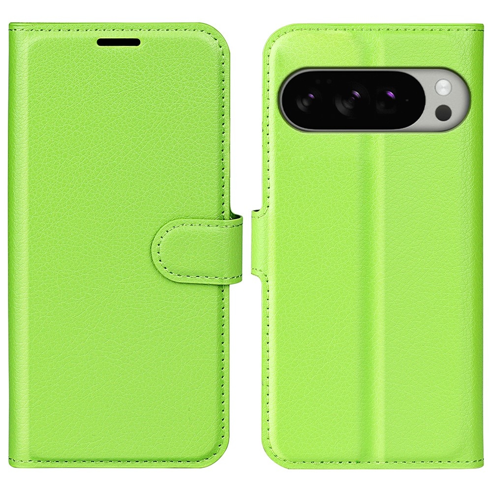 Litchi knížkové pouzdro na Google Pixel 10 Pro XL - zelené