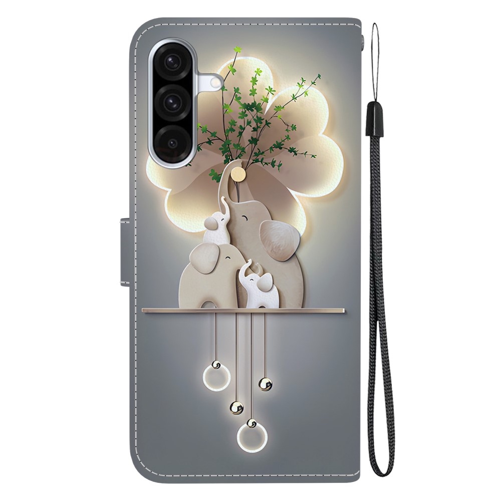 Versatile knížkové pouzdro na Samsung Galaxy A36 5G/A56 5G - sloni