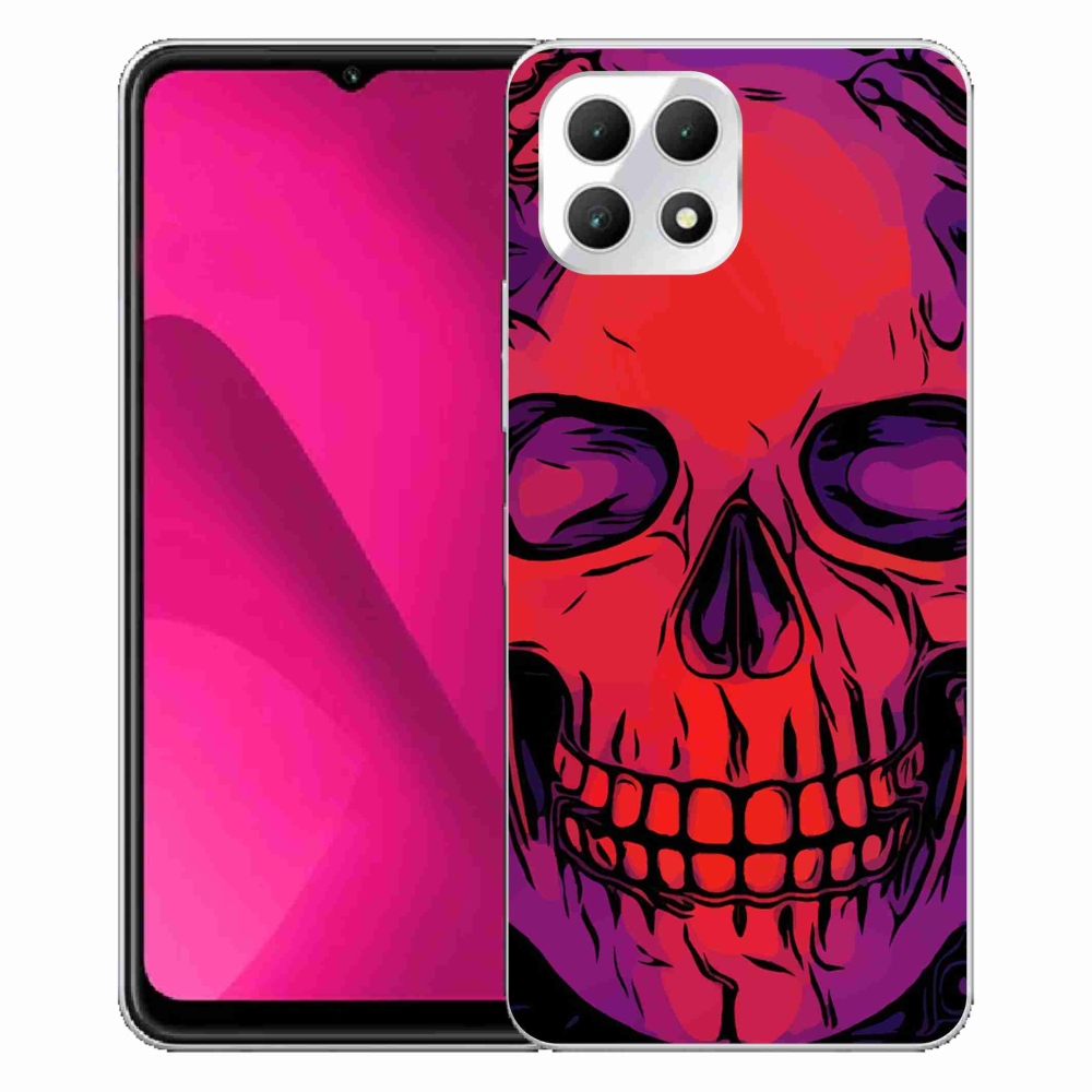 Gelový kryt mmCase na T-Mobile T Phone 2 - lebka
