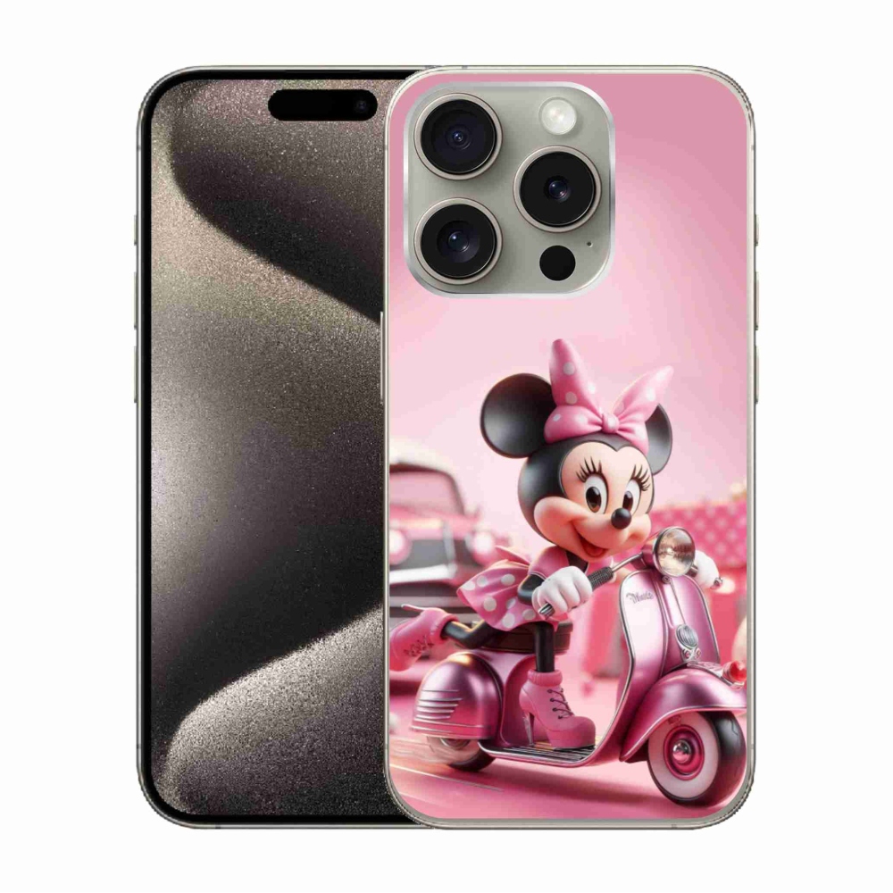 Gelový kryt mmCase na iPhone 15 Pro - minnie 1