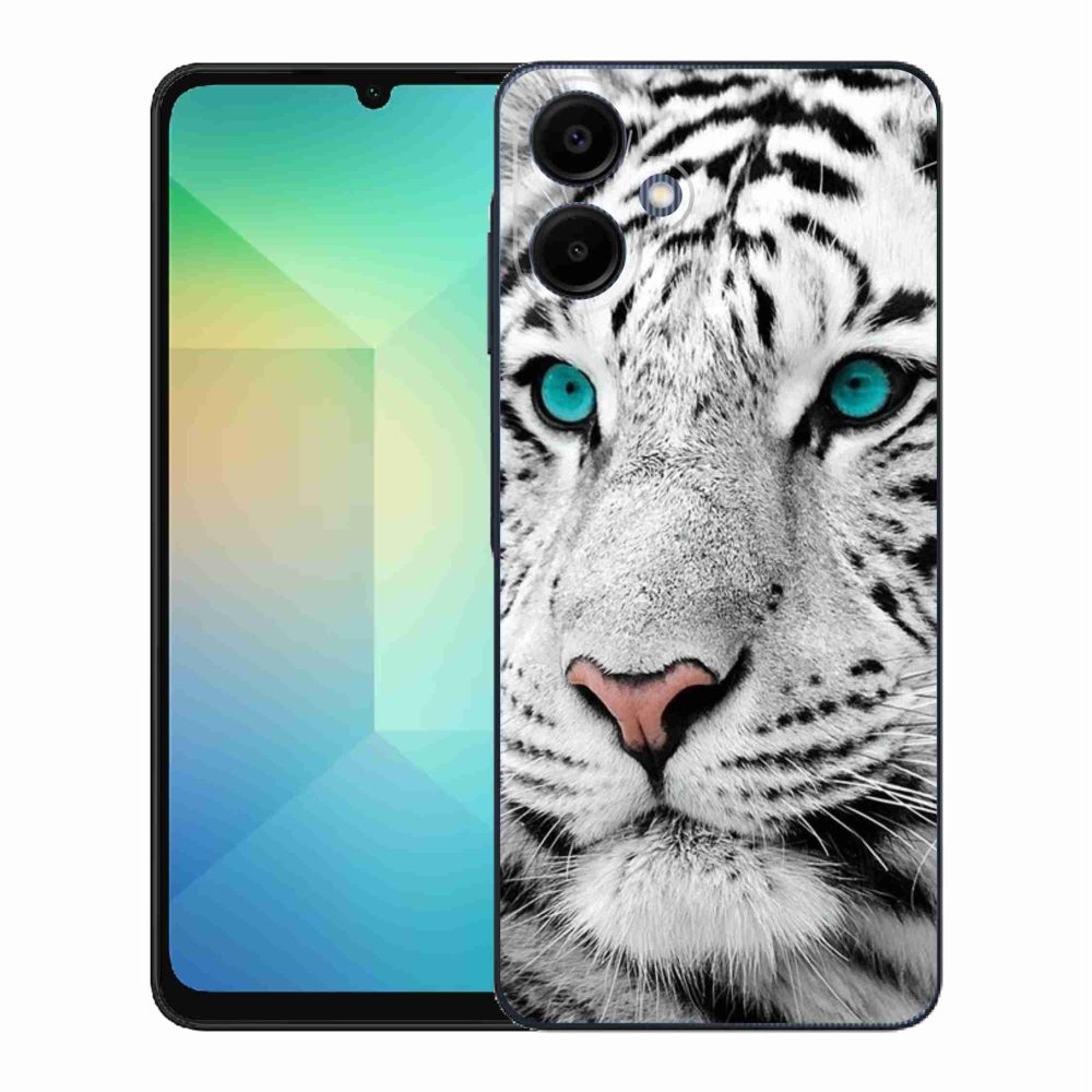 Gelový kryt mmCase na Samsung Galaxy A06 4G - bílý tygr