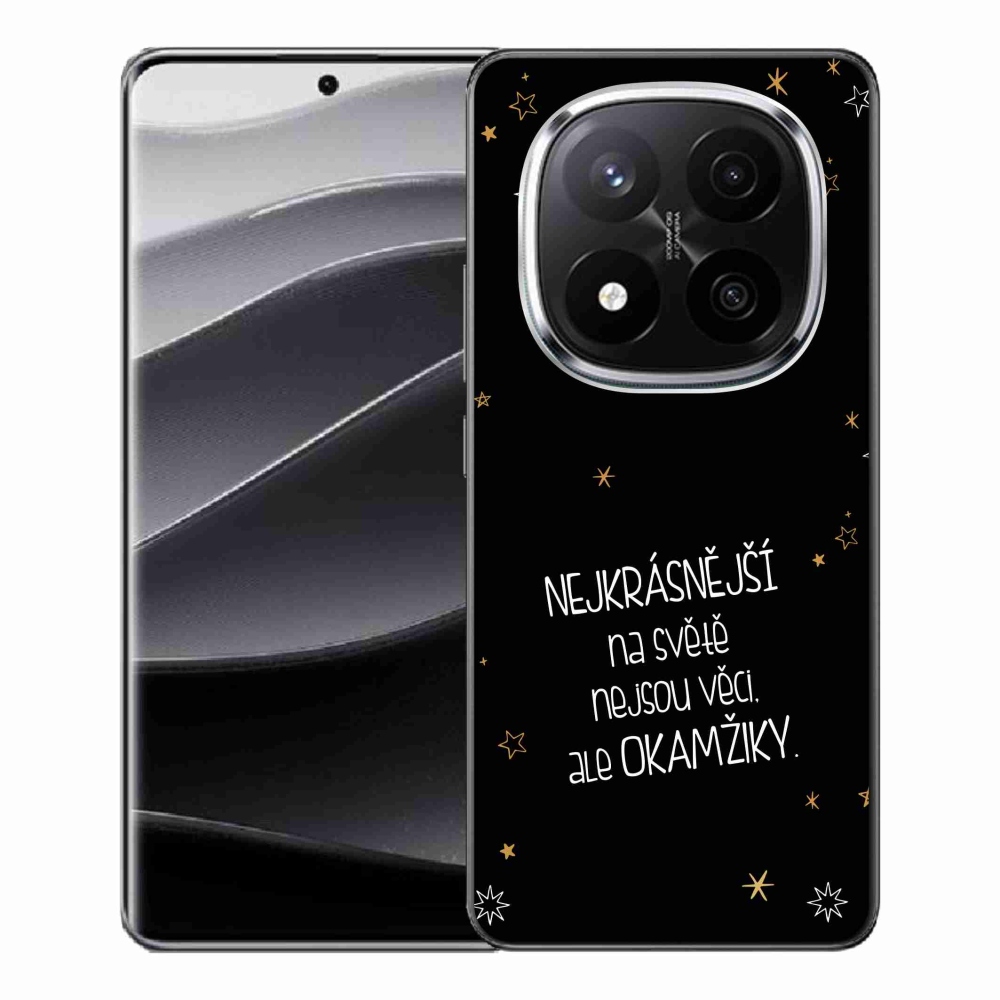 Gelový kryt mmCase na Xiaomi Redmi Note 14 Pro+ 5G - citát 4 černé pozadí