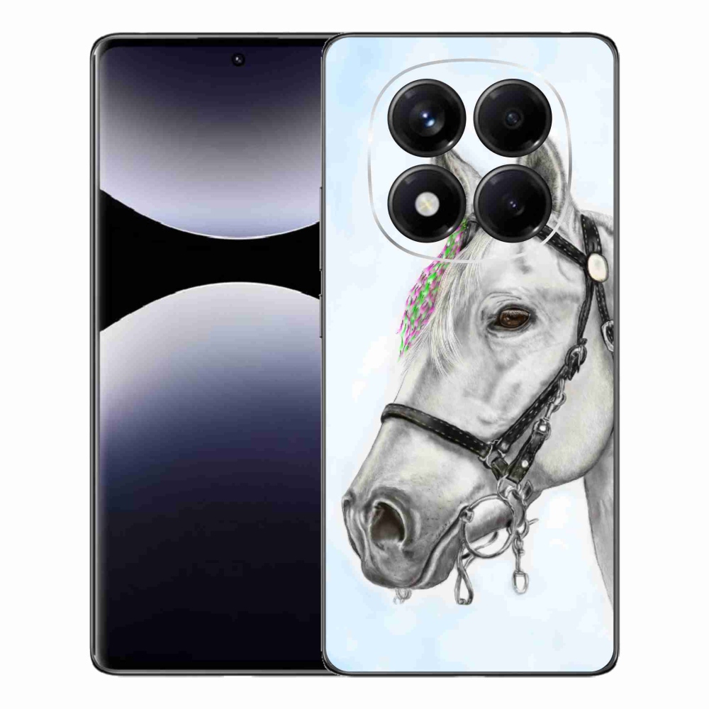 Gelový kryt mmCase na Xiaomi Redmi Note 14 Pro - bílý kůň 1