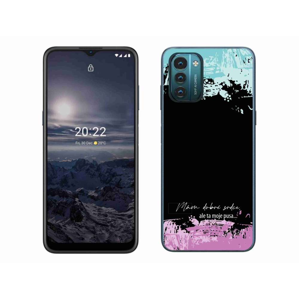 Gelový kryt mmCase na Nokia G11/G21 - vtipný text 3 černé pozadí