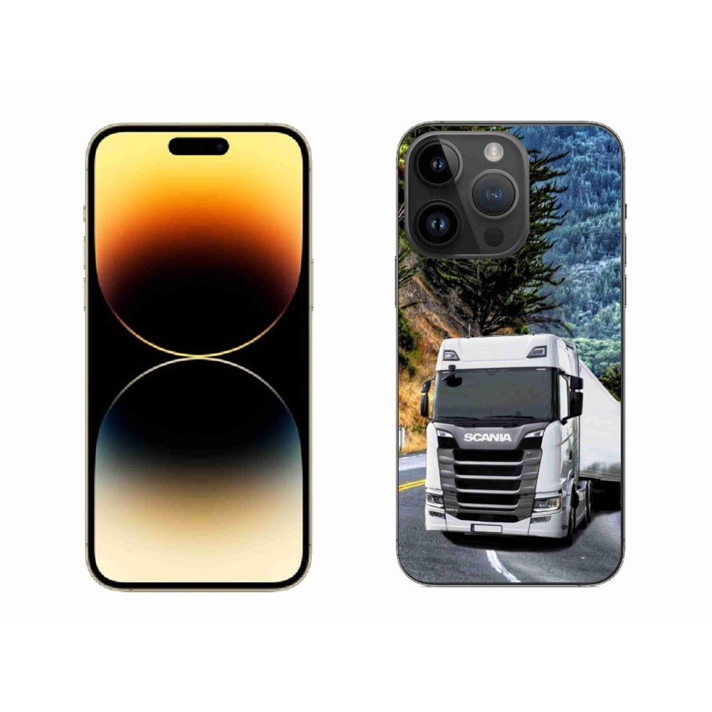 Gelový kryt mmCase na iPhone 14 Pro Max - kamion 1