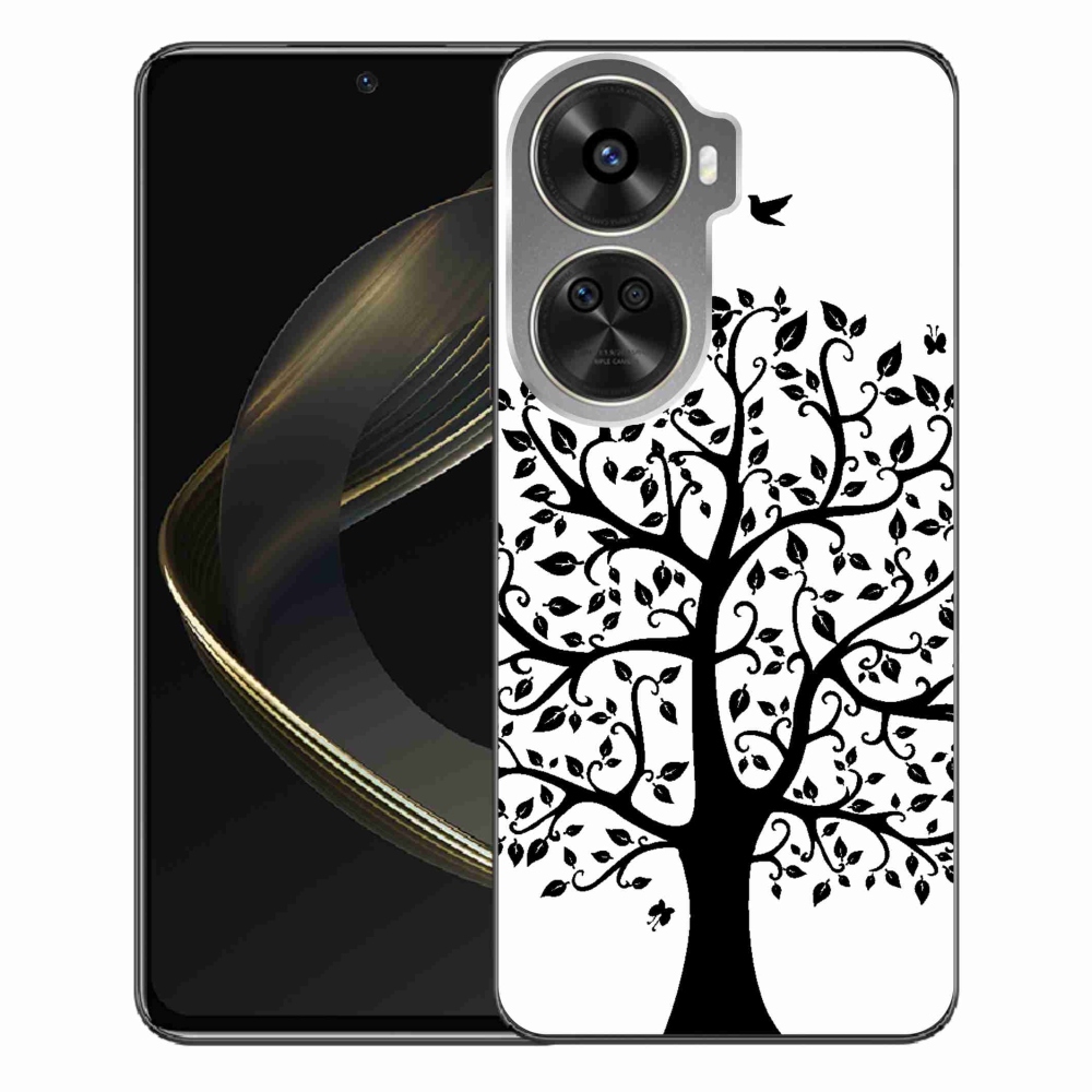 Gelový kryt mmCase na Huawei Nova 12 SE - černobílý strom