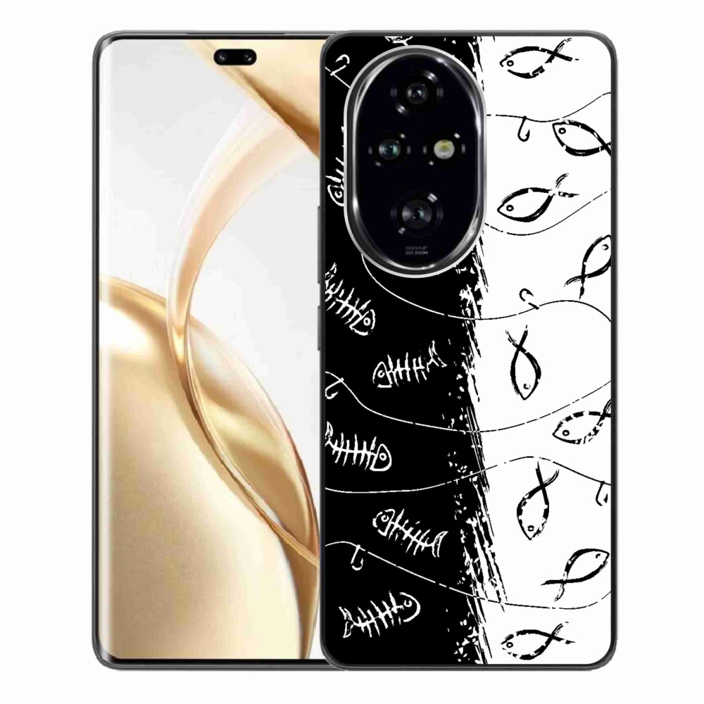 Gelový kryt mmCase na Honor 200 Pro 5G - kostry a rybky