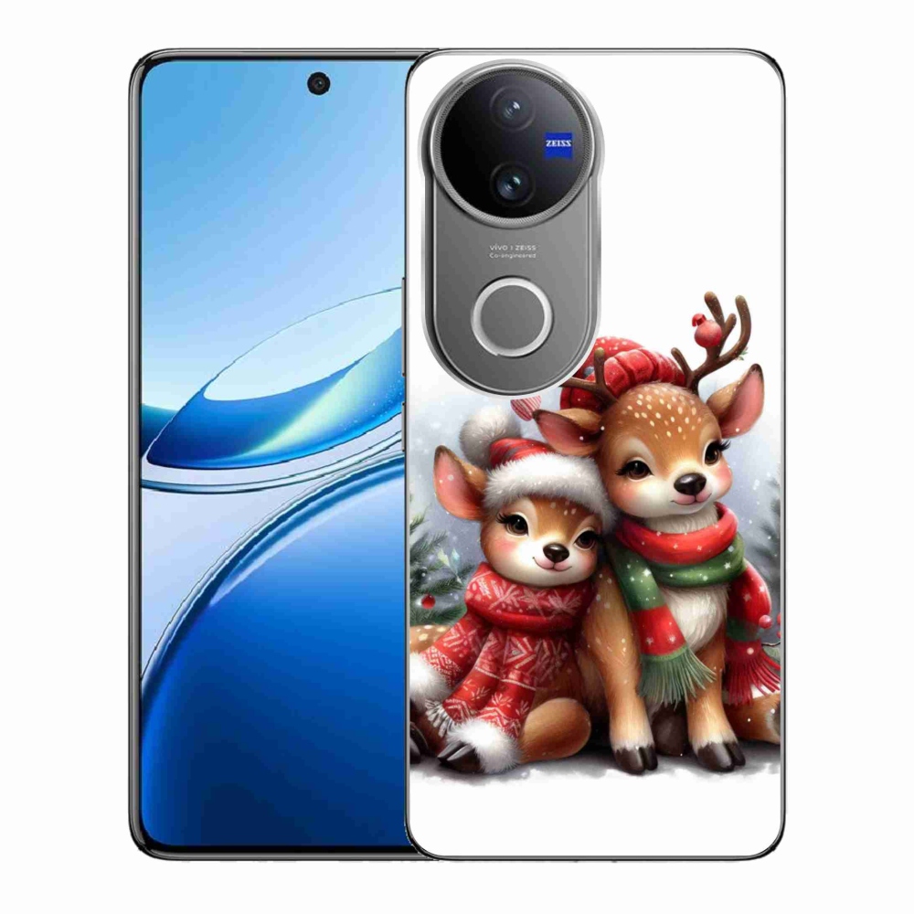 Gelový kryt mmCase na Vivo V50 5G - vánoční sobi