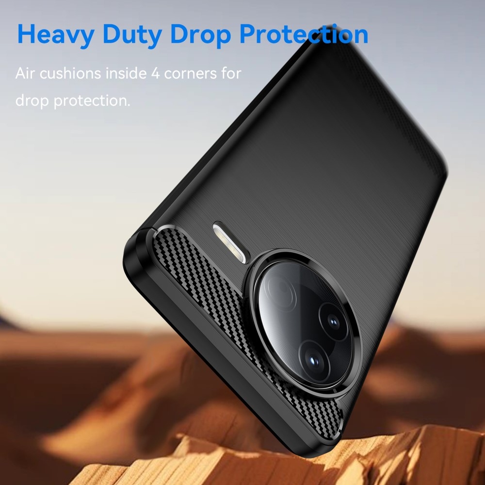 Carbon odolný gelový obal na Xiaomi Poco F7 Pro - černý