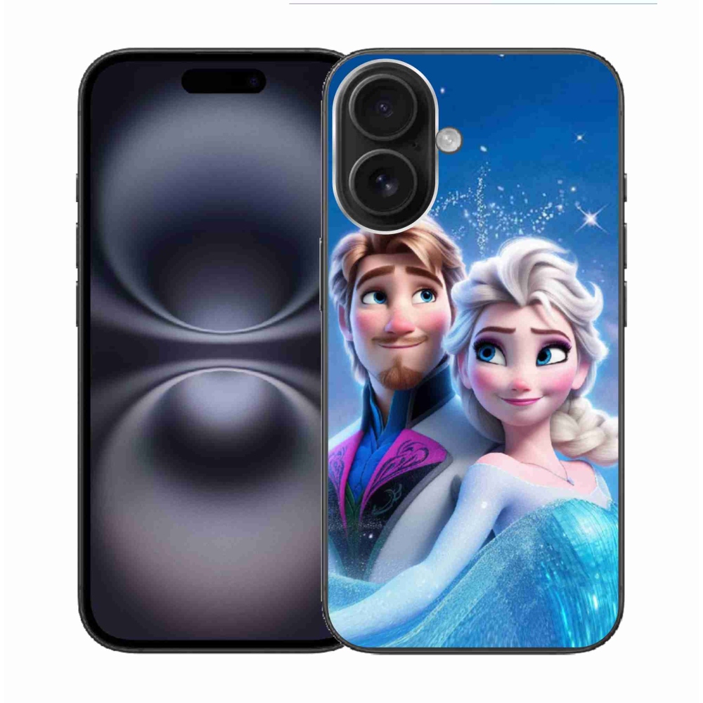 Gelový kryt mmCase na iPhone 16 - ledové království 1