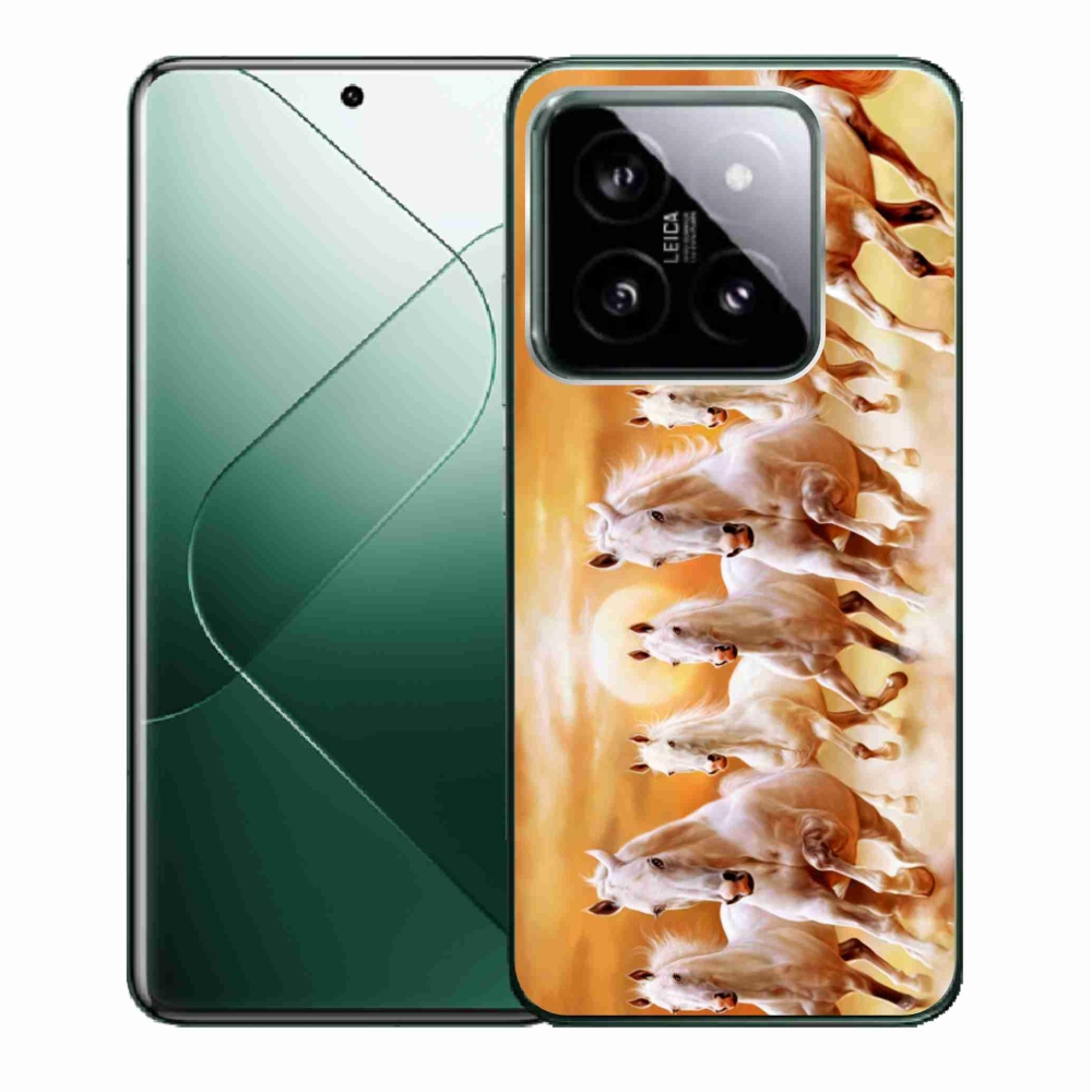 Gelový obal mmCase na Xiaomi 14 - koně 2