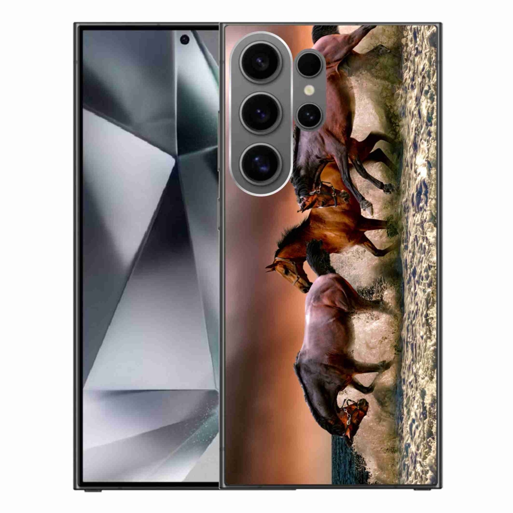 Gelový obal mmCase na Samsung Galaxy S24 Ultra - koně 1