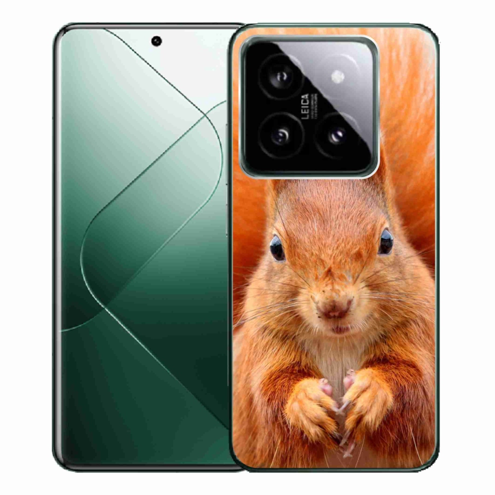Gelový kryt mmCase na Xiaomi 14 Pro - veverka