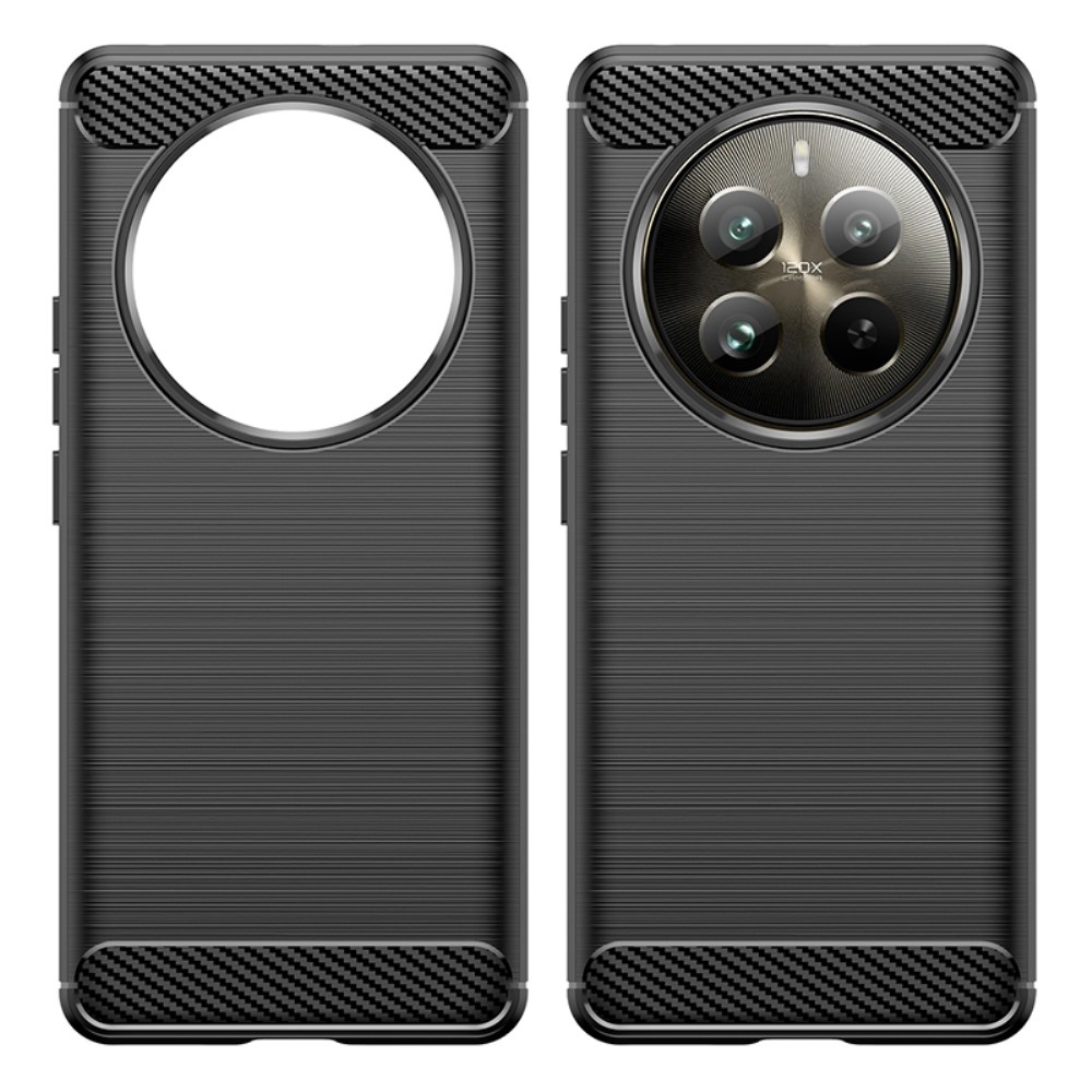 Carbon odolný gelový obal na Realme 12 Pro 5G/12 Pro+ 5G - černý