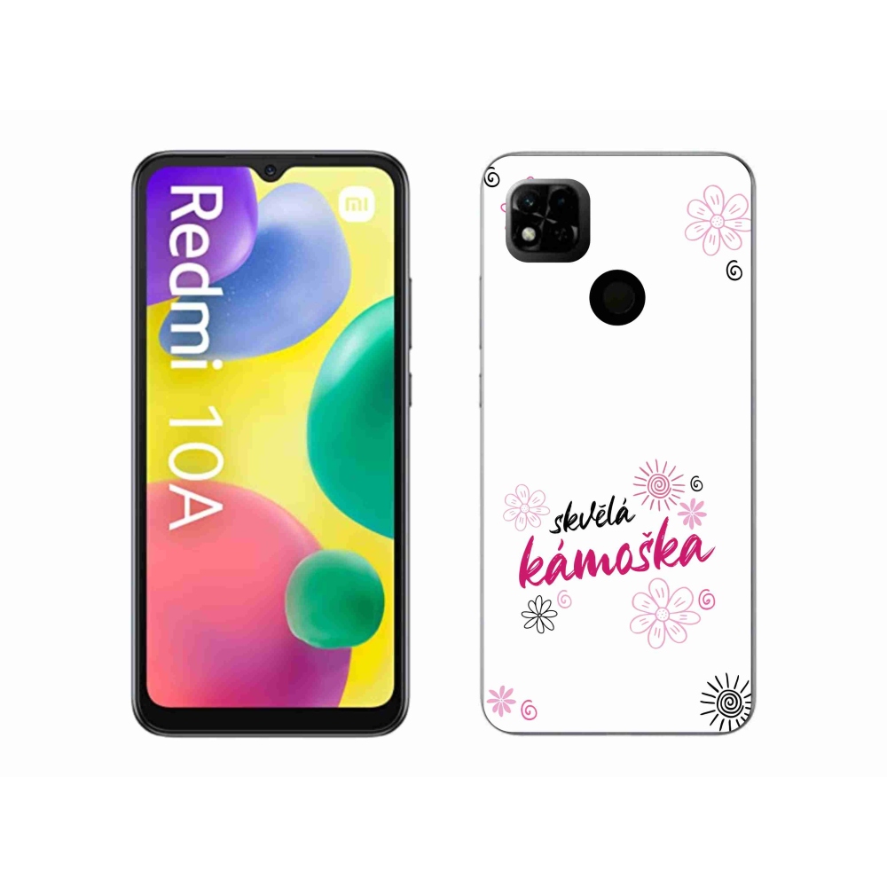 Gelový kryt mmCase na Xiaomi Redmi 10A - skvělá kámoška bílé pozadí