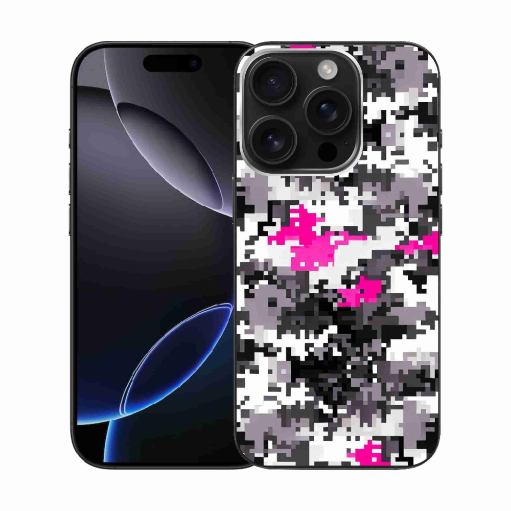 Gelový kryt mmCase na iPhone 16 Pro - maskáčový vzor 4