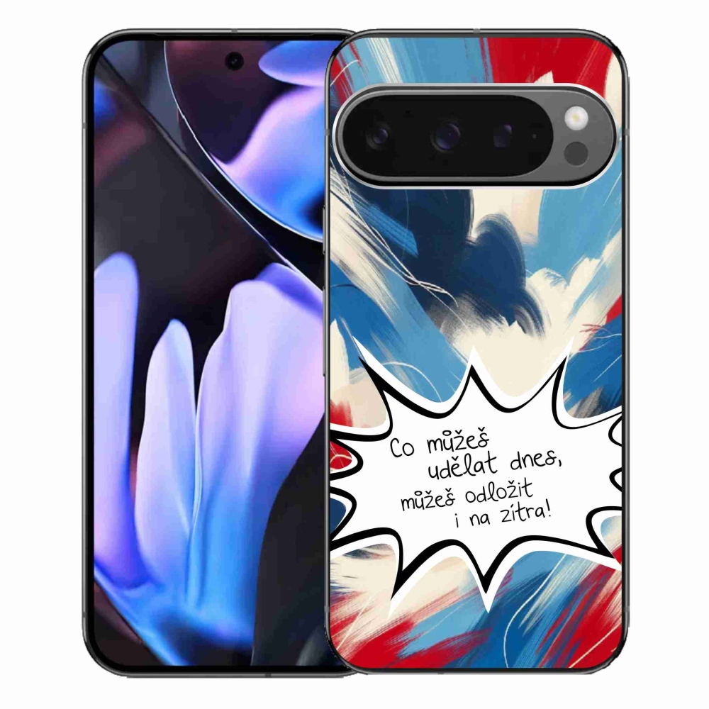 Gelový kryt mmCase na Google Pixel 9 Pro XL - vtipný text 9 bílé pozadí