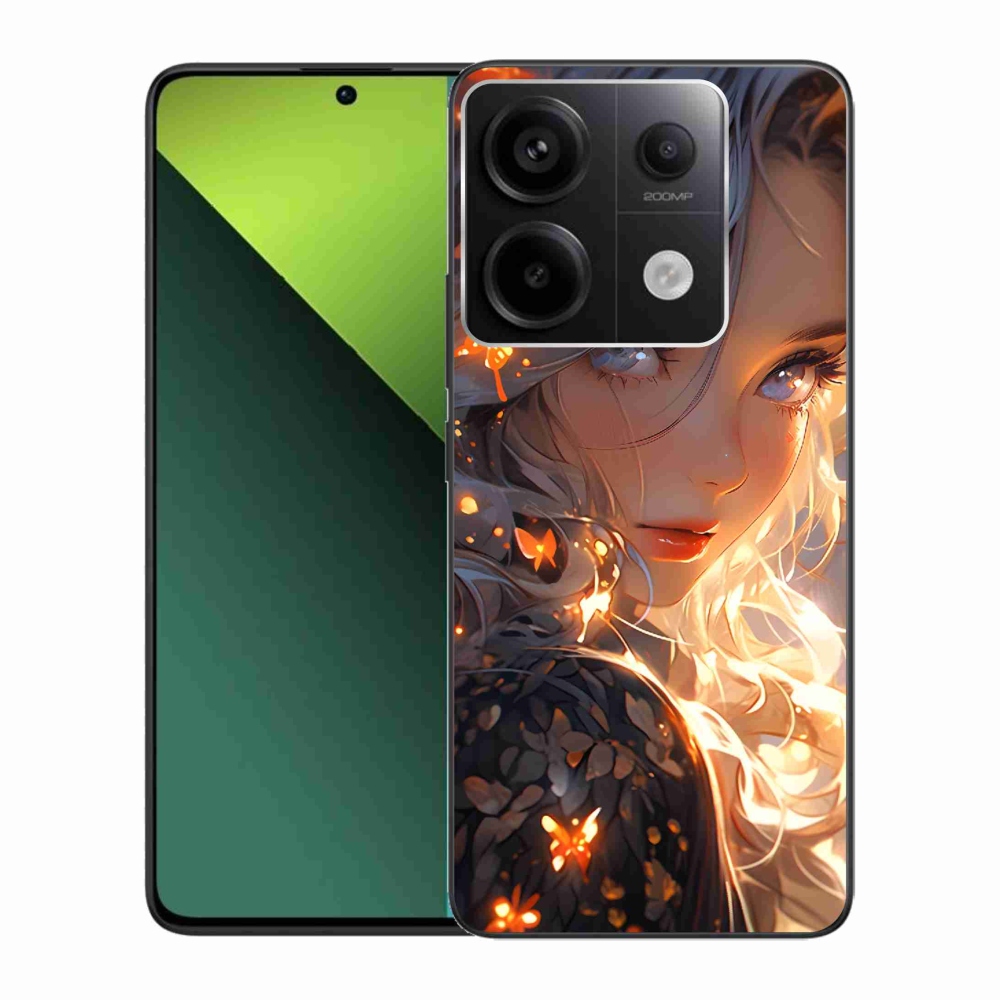 Gelový kryt mmCase na Xiaomi Redmi Note 13 Pro 5G/Poco X6 5G - dívka a motýli