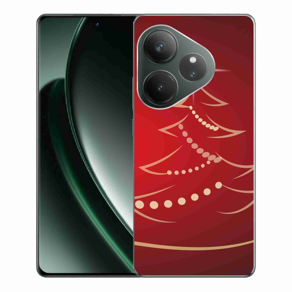 Gelový kryt mmCase na Realme GT 6 5G/GT 6T 5G - kreslený vánoční stromek