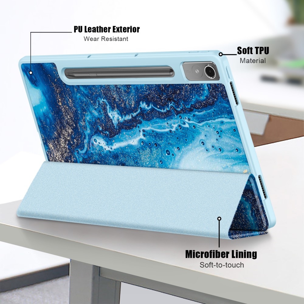 Patte chytré zavírací pouzdro na tablet Lenovo Tab P12 - vlny