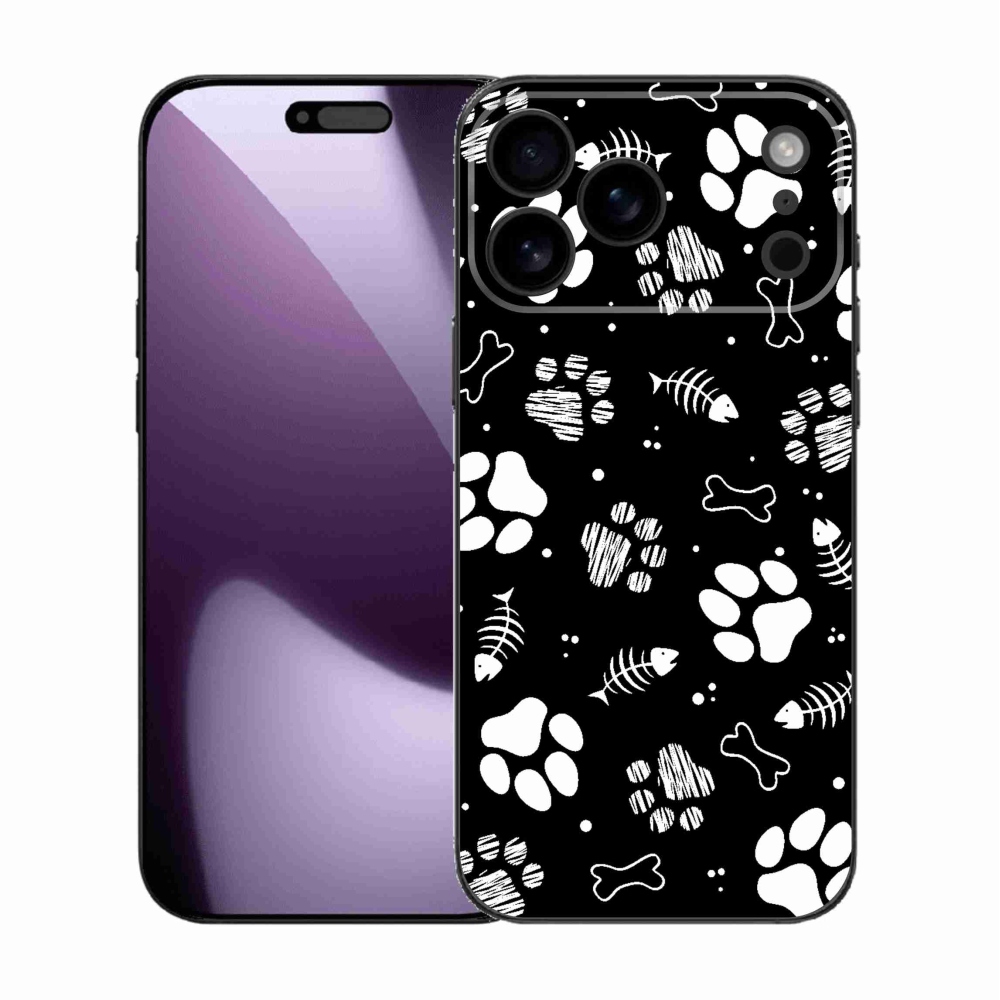 Gelový kryt mmCase na iPhone 17 Pro Max - psí tlapky