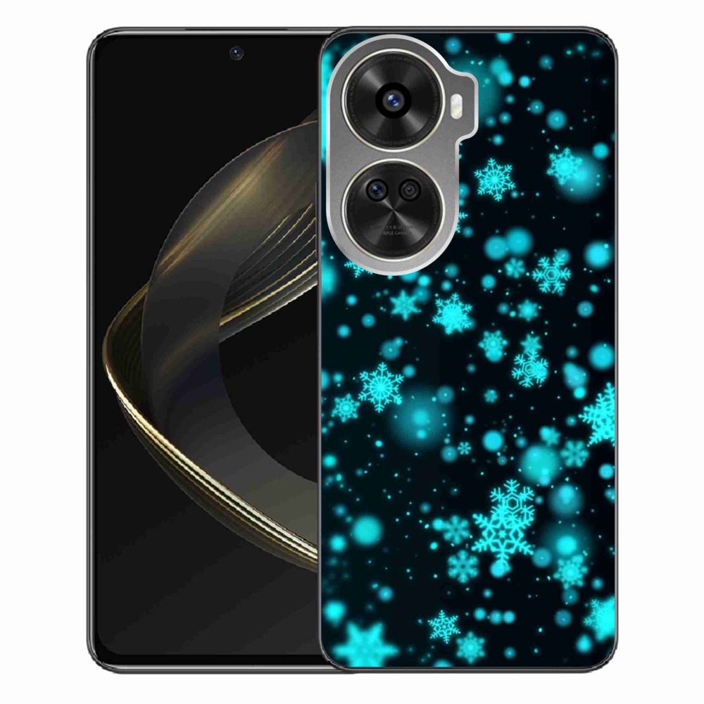 Gelový kryt mmCase na Huawei Nova 12 SE - sněhové vločky 1