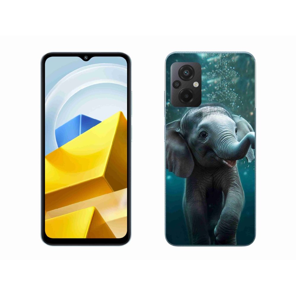 Gelový kryt mmCase na Xiaomi Poco M5 4G - slůně pod vodou