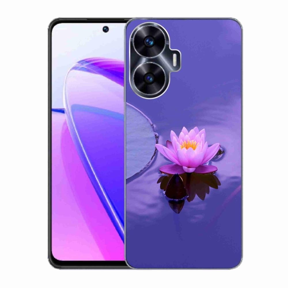Gelový obal mmCase na Realme C55 - květ na hladině