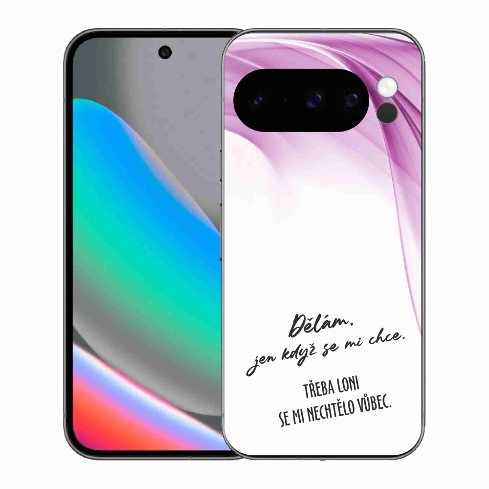Gelový kryt mmCase na Google Pixel 10 Pro - vtipný text 12 bílé pozadí