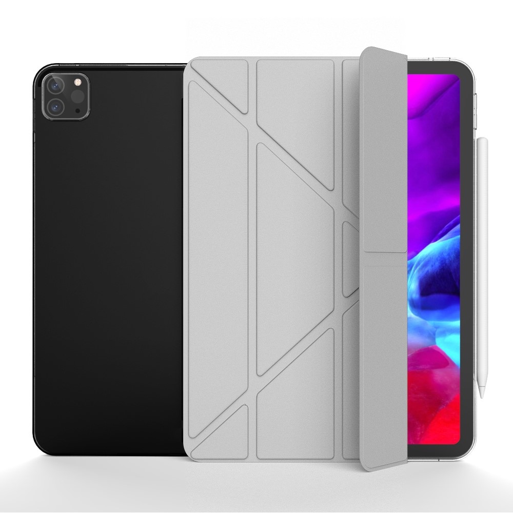 Origami chytré polohovací pouzdro na tablet iPad Air 13 (2024)/(2025) - šedé
