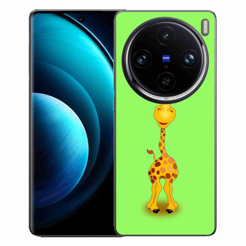 Gelový kryt mmCase na Vivo X100 Pro 5G - kreslená žirafa