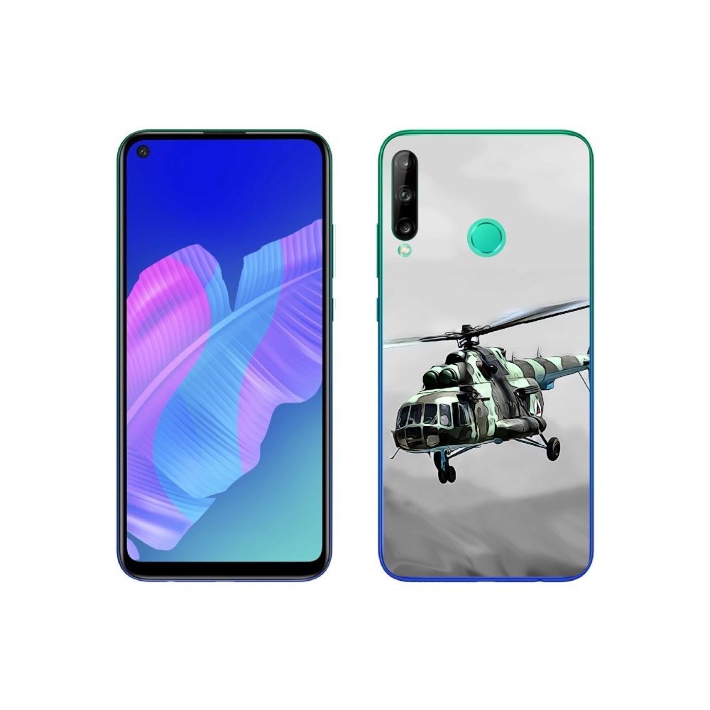 Gelový kryt mmCase na Huawei P40 Lite E - vojenský vrtulník