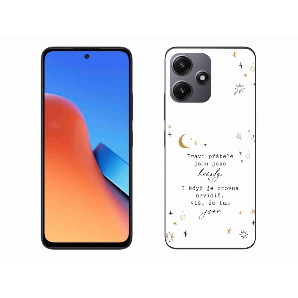 Gelový kryt mmCase na Xiaomi Redmi 12 5G - citát 6 bílé pozadí