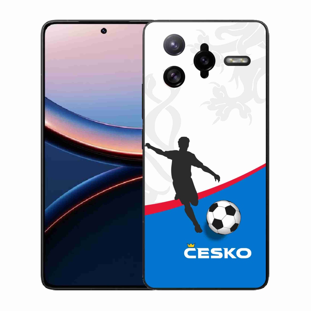 Gelový kryt mmCase na Xiaomi Poco F7 Ultra - fotbal Česko 1