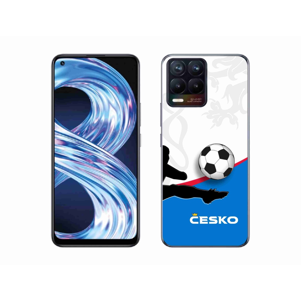 Gelový kryt mmCase na Realme 8 4G - fotbal Česko 3