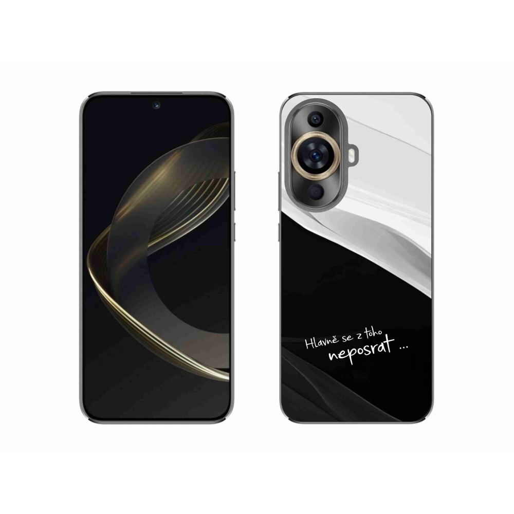 Gelový kryt mmCase na Huawei Nova 11 - vtipný text 13 černobílé pozadí
