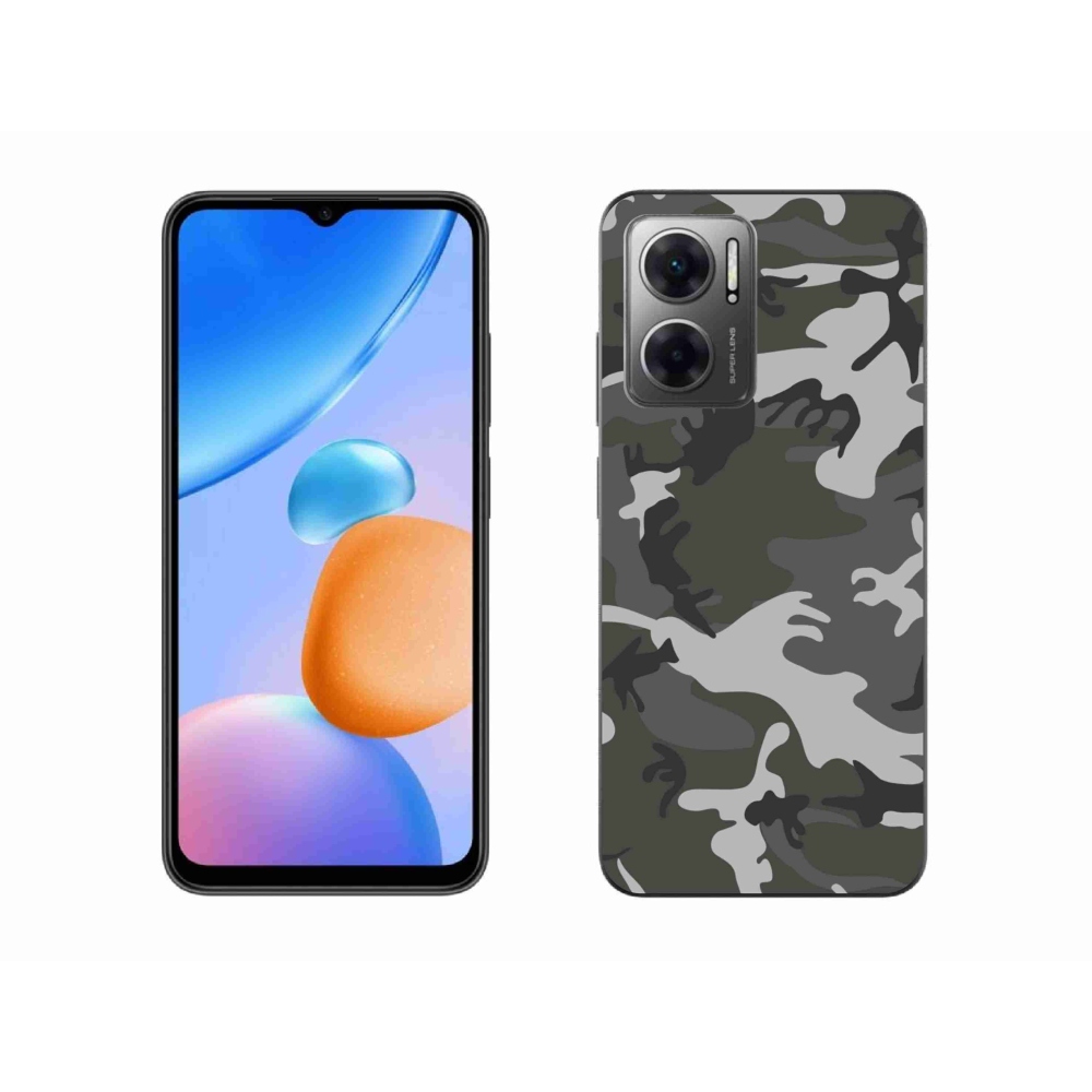 Gelový kryt mmCase na Xiaomi Redmi 10 5G - maskáčový vzor