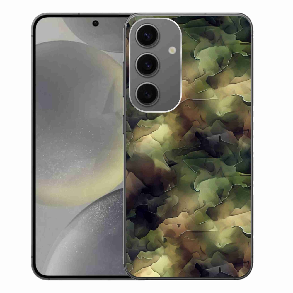 Gelový kryt mmCase na Samsung Galaxy S24+ - maskáčový vzor 10
