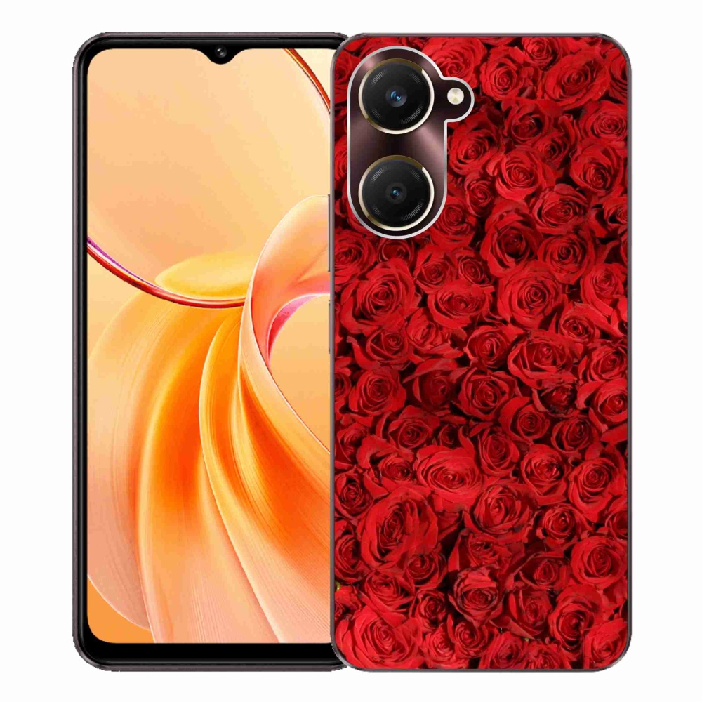 Gelový kryt mmCase na Vivo Y28s 5G - růže
