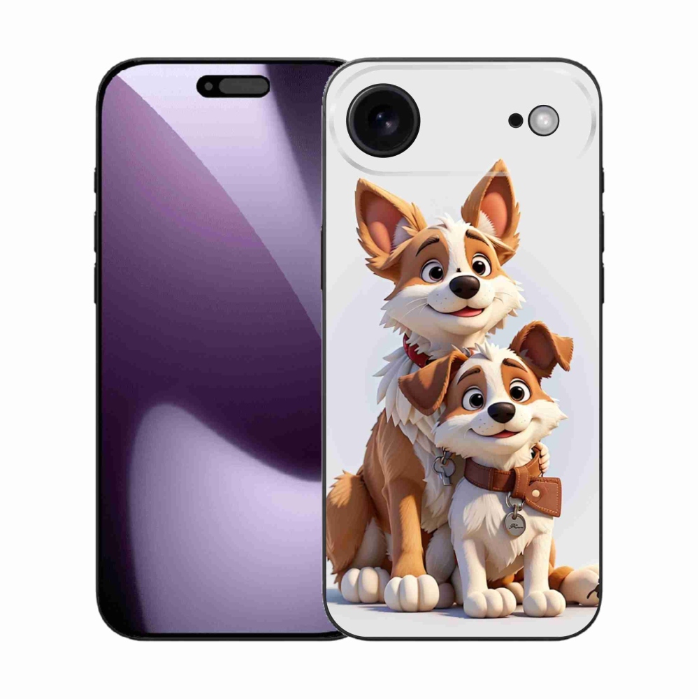 Gelový kryt mmCase na iPhone 17 Air - kreslení psi