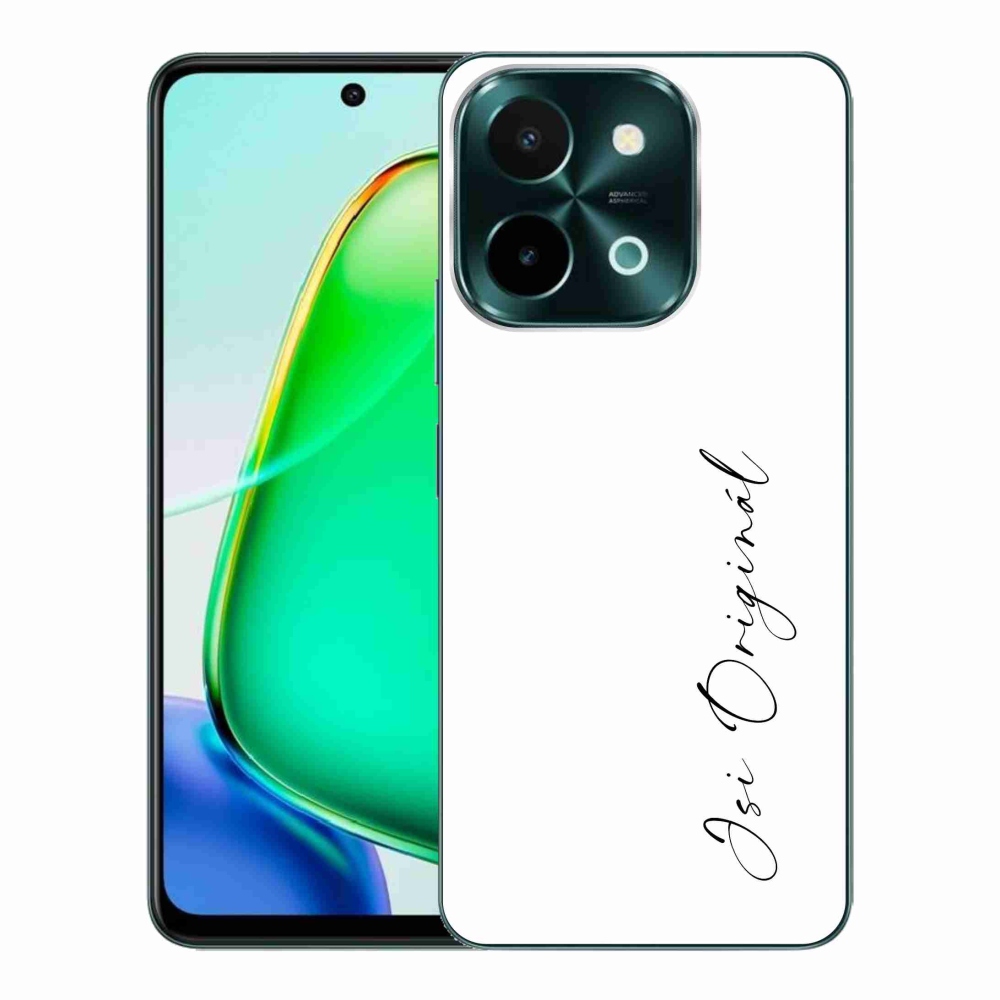 Gelový kryt mmCase na Vivo Y28 - jsi originál bílé pozadí