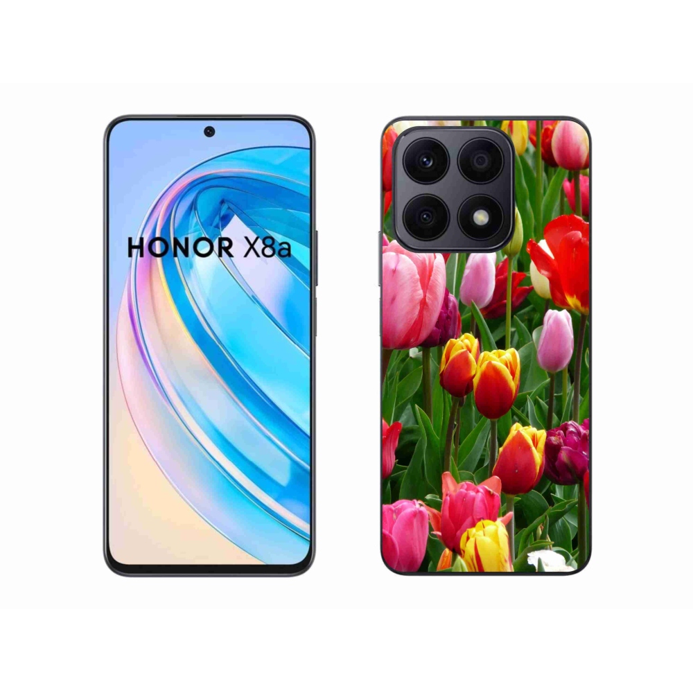 Gelový kryt mmCase na Honor X8a - tulipány