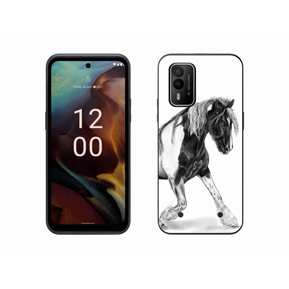 Gelový kryt mmCase na Nokia XR21 - kůň