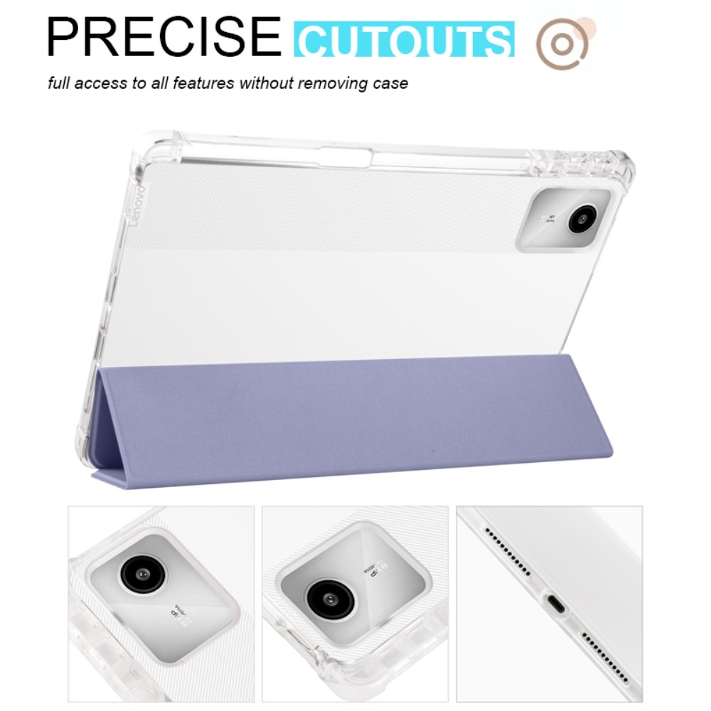 Case chytré zavírací pouzdro na Lenovo Tab M11/Tab K11 - fialové