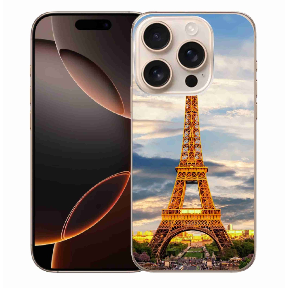 Gelový kryt mmCase na iPhone 16 Pro Max - eiffelova věž 3