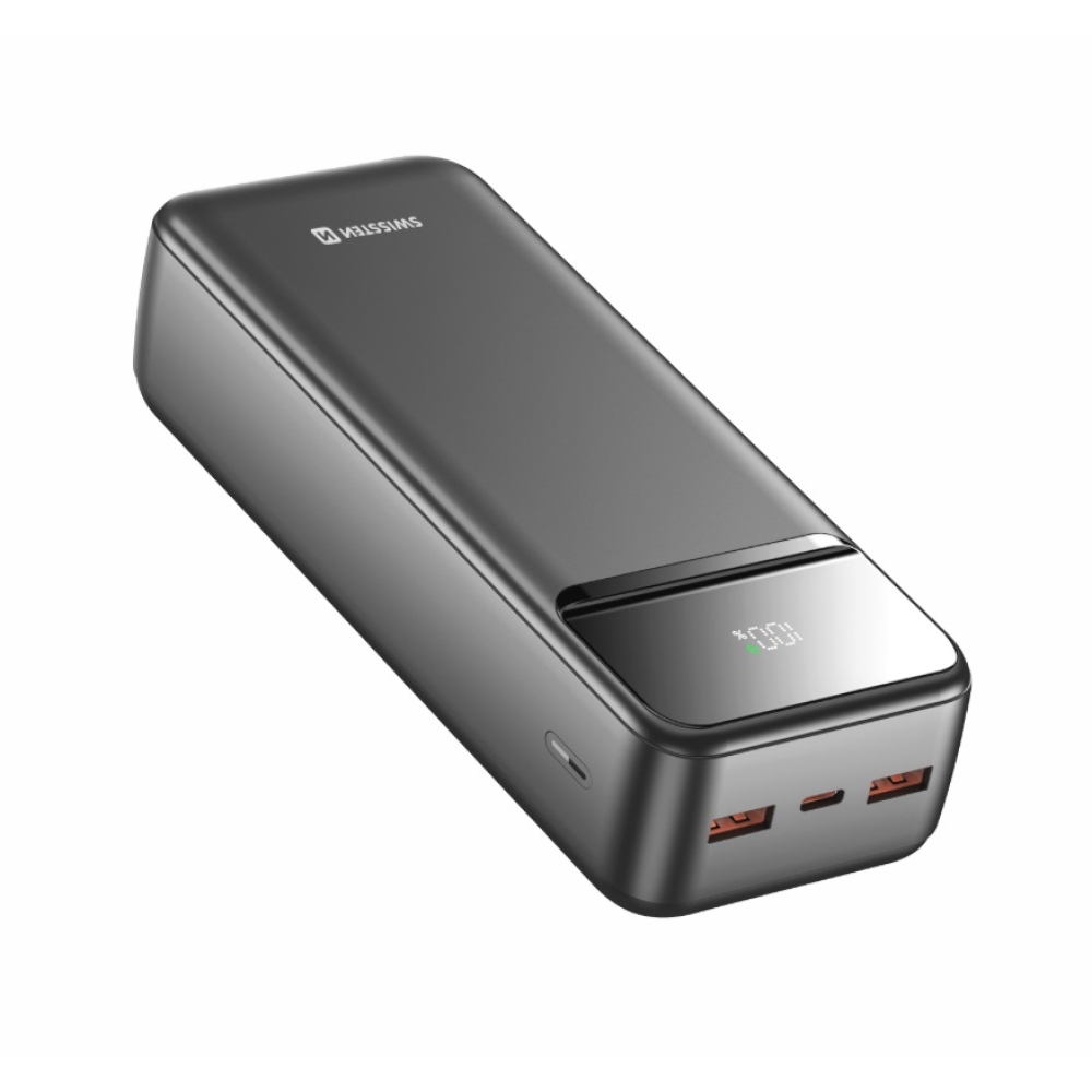 Powerbanka Swissten Power Line II 30000 mAh - černá