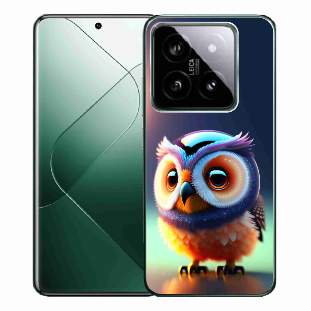 Gelový kryt mmCase na Xiaomi 14 Pro - sovička