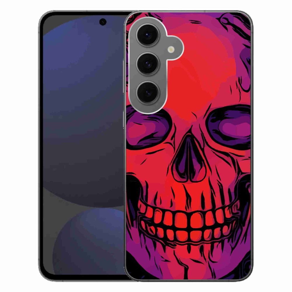 Gelový obal mmCase na Samsung Galaxy S24 FE - lebka