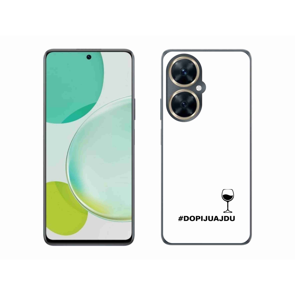 Gelový kryt mmCase na Huawei Nova 11i - vinný motiv bílé pozadí