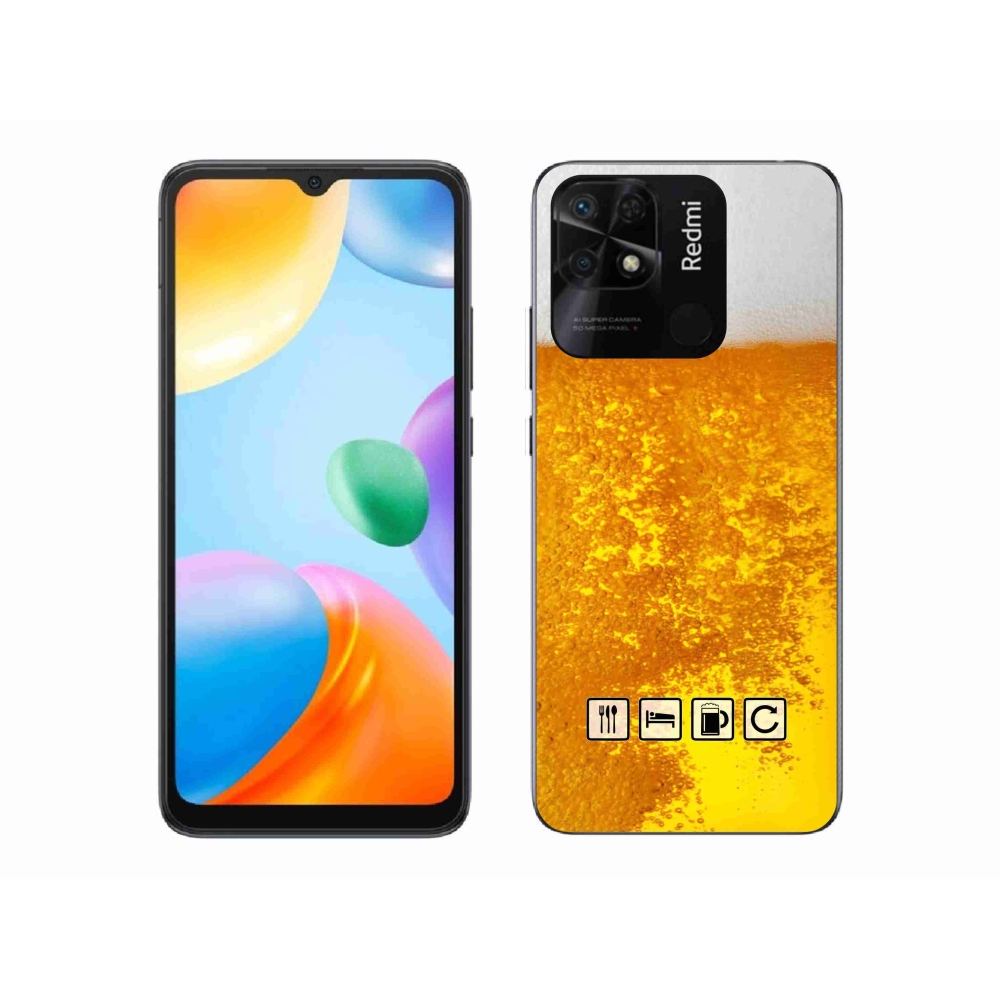 Gelový kryt mmCase na Xiaomi Redmi 10C - pivní motiv 3